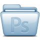 Adobe Photoshop Blue Icon 80x80 png